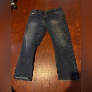 Men's Dark Blue Straight-Leg Jeans 40x30